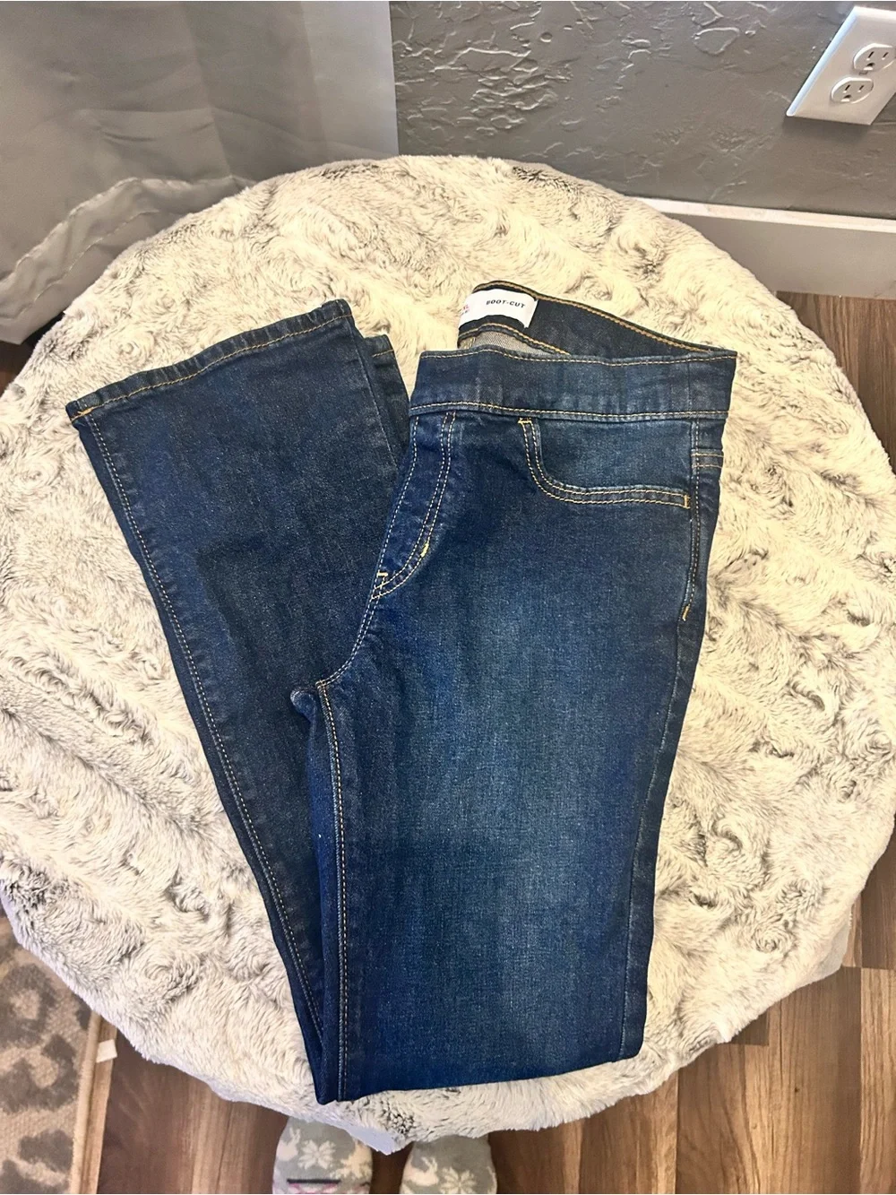 Old Navy Dark Blue Girls Bootcut Jeans
